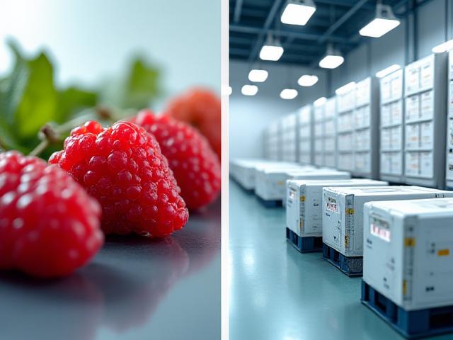 Fresh produce and pharmaceutical supplies being prepared for temperature-controlled transit